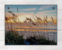 Load image into Gallery viewer, Sea Oats At Dawn - Board Mounted Canvas Print
