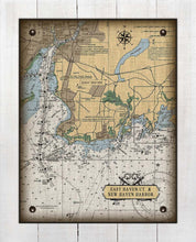 Load image into Gallery viewer, East Haven CT Nautical Chart Board Mounted Canvas Print
