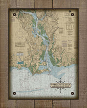 Load image into Gallery viewer, Old Saybrook, Old Lyme &amp; Essex  CT  Nautical Chart -  Board Mounted Canvas Print
