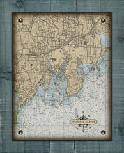 Load image into Gallery viewer, Stamford CT  Nautical Chart -  Board Mounted Canvas Print
