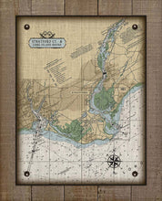 Load image into Gallery viewer, Stratford CT  Nautical Chart -  Board Mounted Canvas Print
