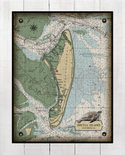 Load image into Gallery viewer, Jekyll Island Nautical Chart - Board Mounted Canvas Print
