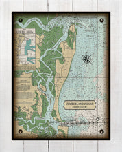 Load image into Gallery viewer, Cumberland  Island -Georgia- Nautical Chart - Board Mounted Canvas Print
