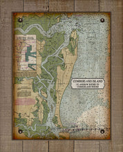 Load image into Gallery viewer, Cumberland Island Nautical Chart - Board Mounted Canvas Print
