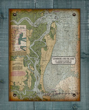 Load image into Gallery viewer, Cumberland Island Nautical Chart - Board Mounted Canvas Print
