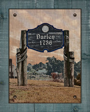 Load image into Gallery viewer, Darien Georgia Welcome Sign - Board Mounted Canvas Print
