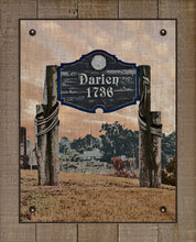 Load image into Gallery viewer, Darien Georgia Welcome Sign - Board Mounted Canvas Print
