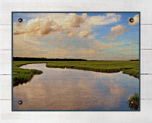 Marsh And Sky 1 - Board Mounted Canvas Print