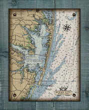 Load image into Gallery viewer, Maryland Ocean City Inlet And Bay Nautical Chart - Board Mounted Canvas Print
