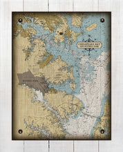 Load image into Gallery viewer, Maryland Severna Park Nautical Chart  Board Mounted Canvas Print
