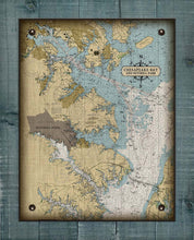 Load image into Gallery viewer, Maryland Severna Park Nautical Chart  Board Mounted Canvas Print
