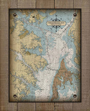 Load image into Gallery viewer, Maryland Upper Chesapeake Bay Nautical Chart Board Mounted Canvas Print
