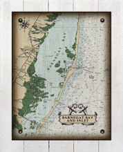 Load image into Gallery viewer, Barnegat Bay Nautical Chart - Board Mounted Canvas Print
