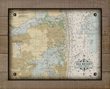 Load image into Gallery viewer, Sea Bright New Jersey Map - Board Mounted Canvas Print
