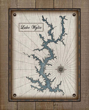 Load image into Gallery viewer, Lake Wylie North Carolina Map Design (2)  - Board Mounted Canvas Print
