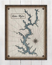 Load image into Gallery viewer, Lake Wylie North Carolina Map Design (2)  - Board Mounted Canvas Print
