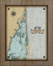 Load image into Gallery viewer, Sandbridge Beach Virginia Nautical Chart - Board Mounted Canvas Print
