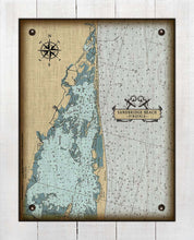 Load image into Gallery viewer, Sandbridge Beach Virginia Nautical Chart - Board Mounted Canvas Print
