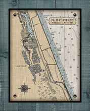 Load image into Gallery viewer, Palm Coast Nautical Chart On 100% Linen
